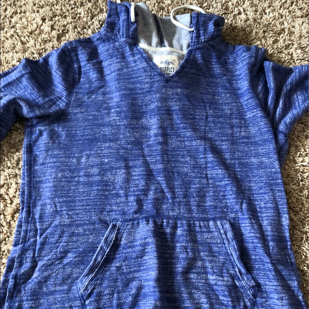 A blue sweatshirt